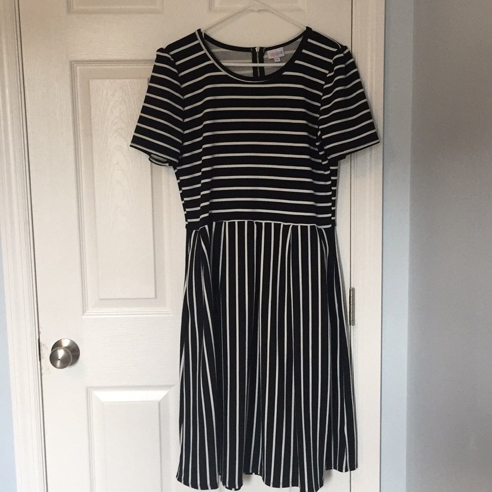 Lularoe Striped Amelia Dress